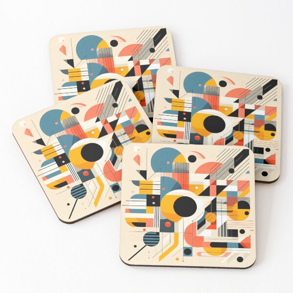 Item preview, Colorful Minimalist Geometric Contemporary Art designed and sold by EsenciaPura.