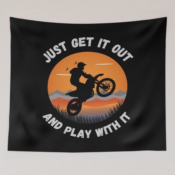 Item preview, Dirt Bike Just Get It Out designed and sold by JesterKrewArt.