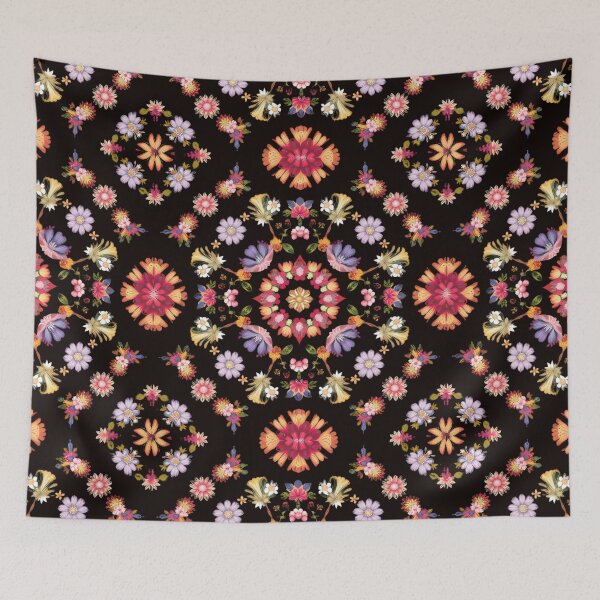 Item preview, intricate flowers pattern  designed and sold by metebf.