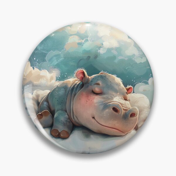Item preview, Sleeping Hippo in the Clouds designed and sold by Brendon987.