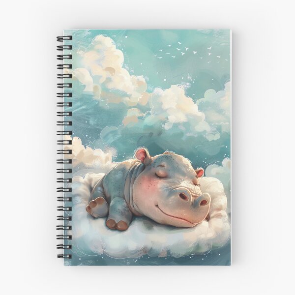 Item preview, Sleeping Hippo in the Clouds designed and sold by Brendon987.