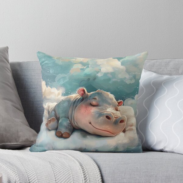 Item preview, Sleeping Hippo in the Clouds designed and sold by Brendon987.