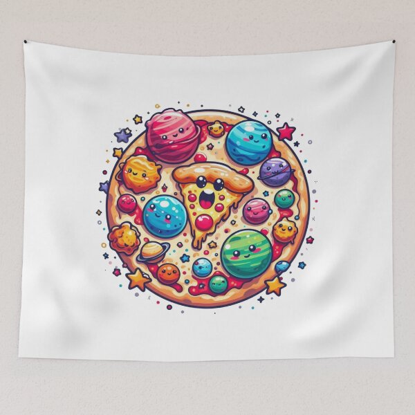 Item preview, Pizza Galactic Deliciousness with stars  designed and sold by bouslama_shop  ⭐️⭐️⭐️⭐️⭐️.