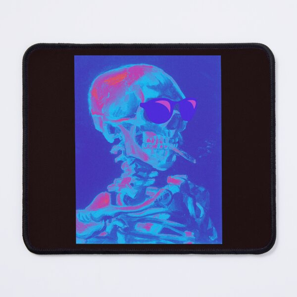 Item preview, Funny Skull Smoking With Sunglasses Parody Gift Van Gogh Design With Skull With A Burning Cigarette With Sunglasses And Thermal Vision Art designed and sold by Classic Visions Gallery.