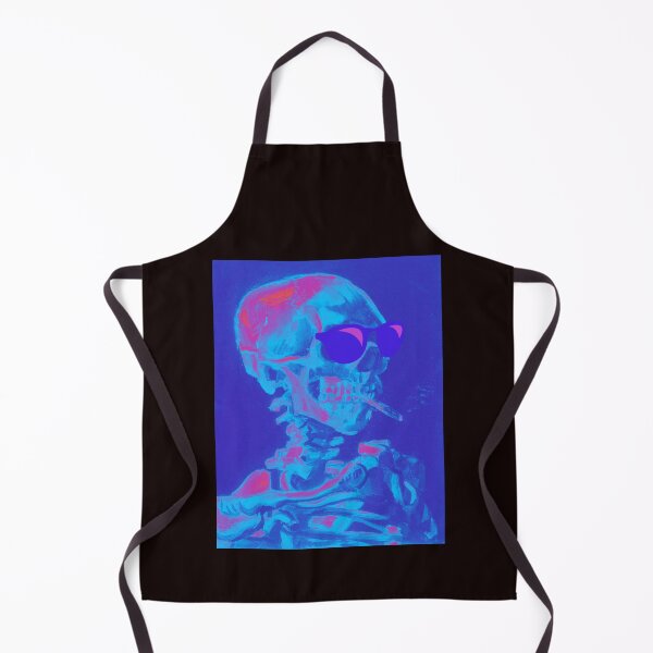 Item preview, Funny Skull Smoking With Sunglasses Parody Gift Van Gogh Design With Skull With A Burning Cigarette With Sunglasses And Thermal Vision Art designed and sold by Classic Visions Gallery.