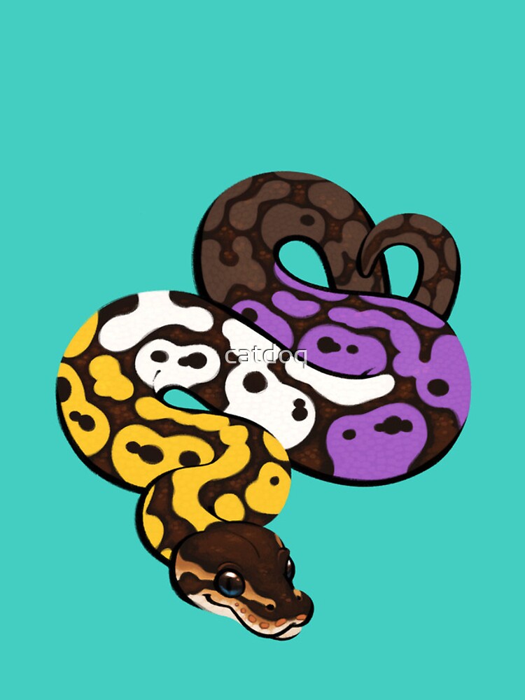 Thumbnail 4 of 4, iPhone Case, Ball Python Pride: Nonbinary designed and sold by catdoq.