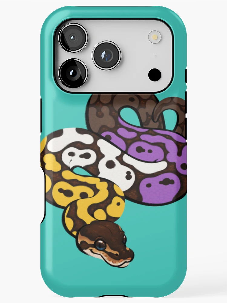 Thumbnail 1 of 4, iPhone Case, Ball Python Pride: Nonbinary designed and sold by catdoq.