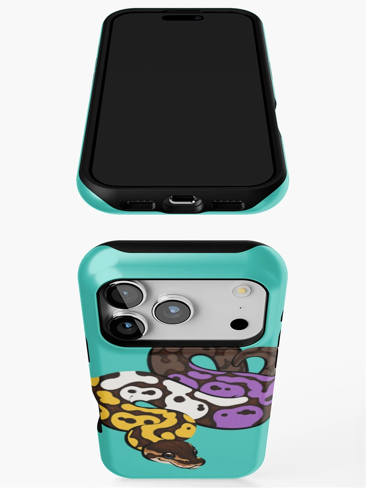 Thumbnail 3 of 4, iPhone Case, Ball Python Pride: Nonbinary designed and sold by catdoq.