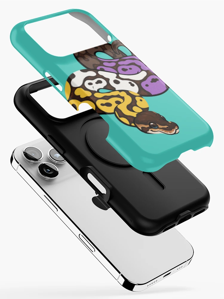 Thumbnail 2 of 4, iPhone Case, Ball Python Pride: Nonbinary designed and sold by catdoq.