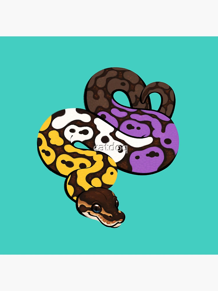 Thumbnail 4 of 4, Clock, Ball Python Pride: Nonbinary designed and sold by catdoq.
