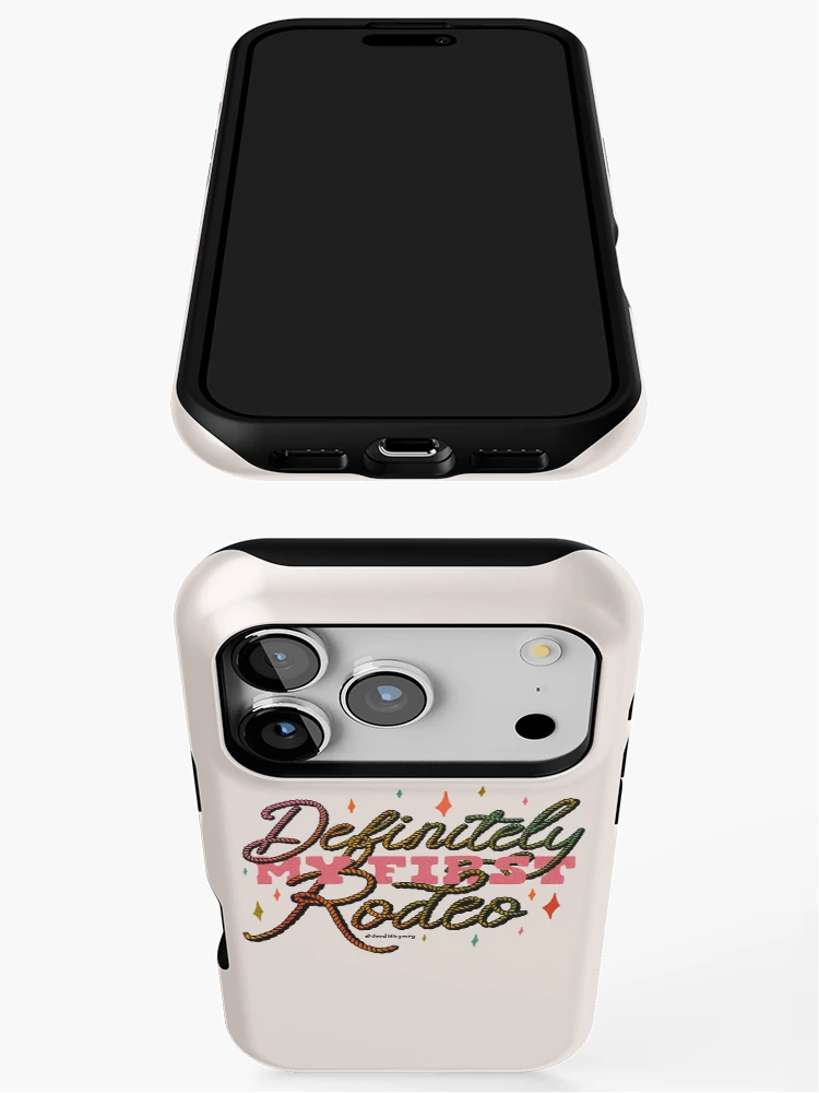 Thumbnail 3 of 4, iPhone Case, Definitely My First Rodeo designed and sold by doodlebymeg.