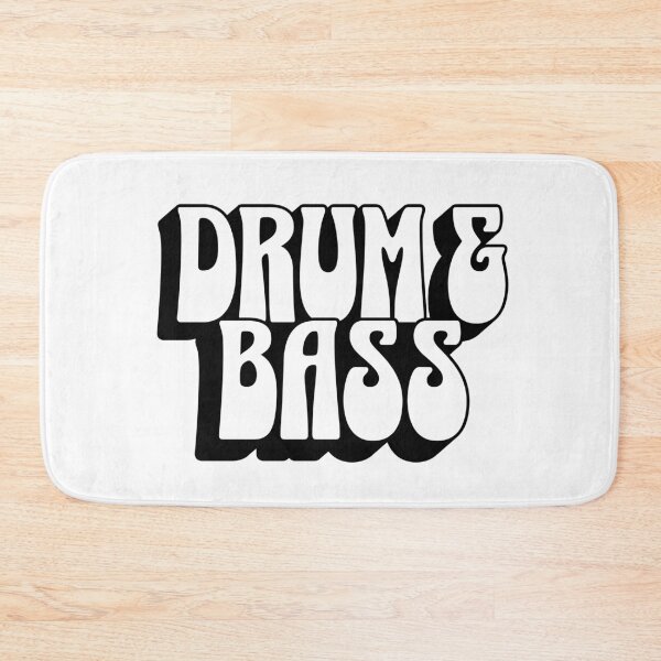 Artikelvorschau, DRUM AND BASS - Schlagschattenumriss (schwarz) entworfen und verkauft von Discothreadz.
