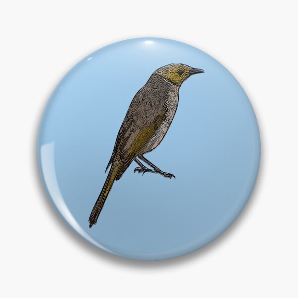 Item preview, White Plumed Honeyeater Black Alternate Design  designed and sold by designsasstultd.