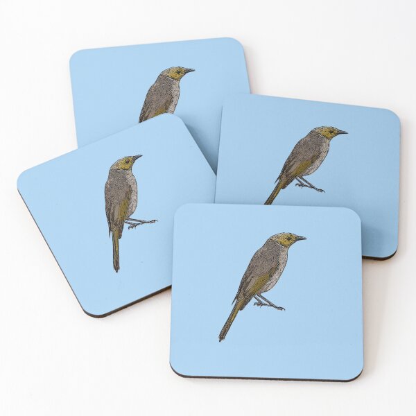 Item preview, White Plumed Honeyeater Black Alternate Design  designed and sold by designsasstultd.
