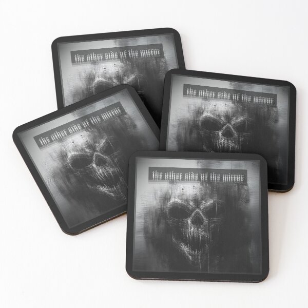 Item preview, The other side of the mirror, monochromatic dark graphics, scary skull designed and sold by silent-violin.