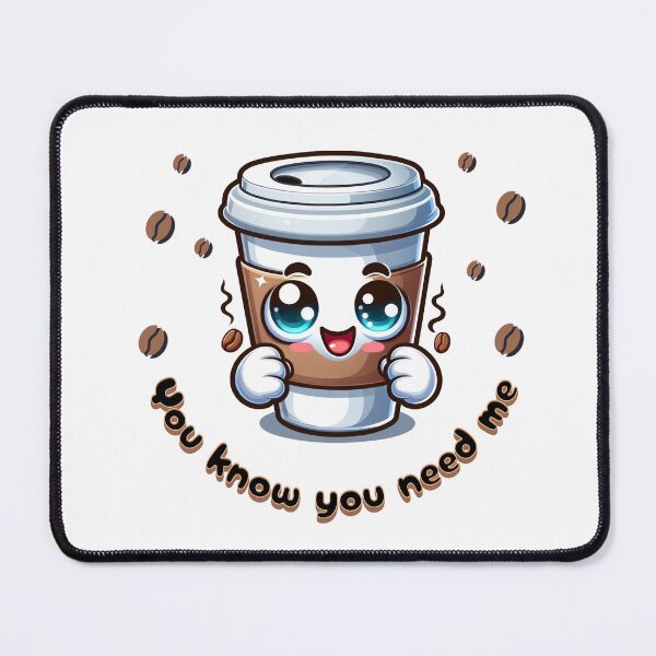 Item preview, Adorable and Cute Smiling Coffee Mug with 'You Know You Need Me' Message designed and sold by CastilloDesings.