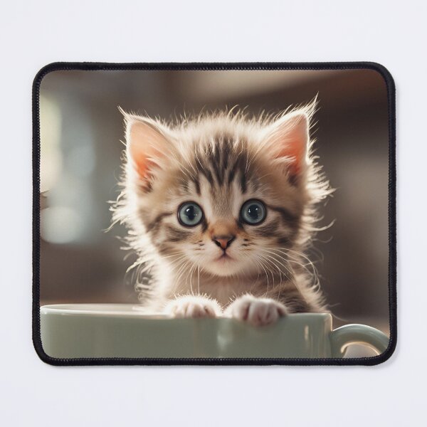 Item preview, Cute Kitten in a Teacup designed and sold by Gargantua99.