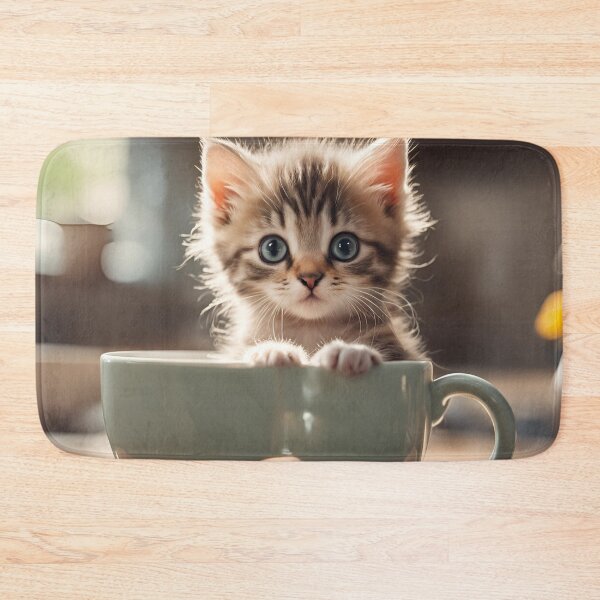Item preview, Cute Kitten in a Teacup designed and sold by Gargantua99.