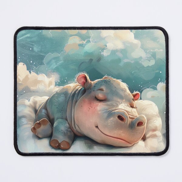 Item preview, Sleeping Hippo in the Clouds designed and sold by Brendon987.