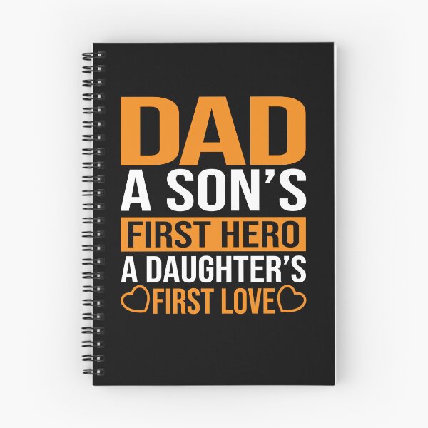 Item preview, dad a son's first hero a daughter's first love - father's day gifts designed and sold by AUDA-D.