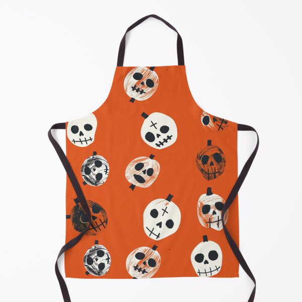 Item preview, Halloween Grunge Skull Pattern on Orange Background Large designed and sold by AgathaZolastore.