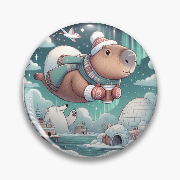 Item preview, Capybara and Polar Bear9 designed and sold by Capybara Art Lover.