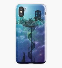 Blue Box in the Victorian Sky iPhone Case