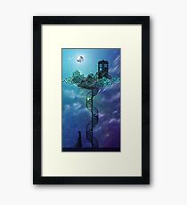 Blue Box in the Victorian Sky Framed Print