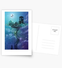 Blue Box im viktorianischen Himmel Postkarten