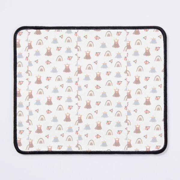 Item preview, Pastel Dreams: Seamless Pattern with Dresses and Rainbows" designed and sold by hjian8219.