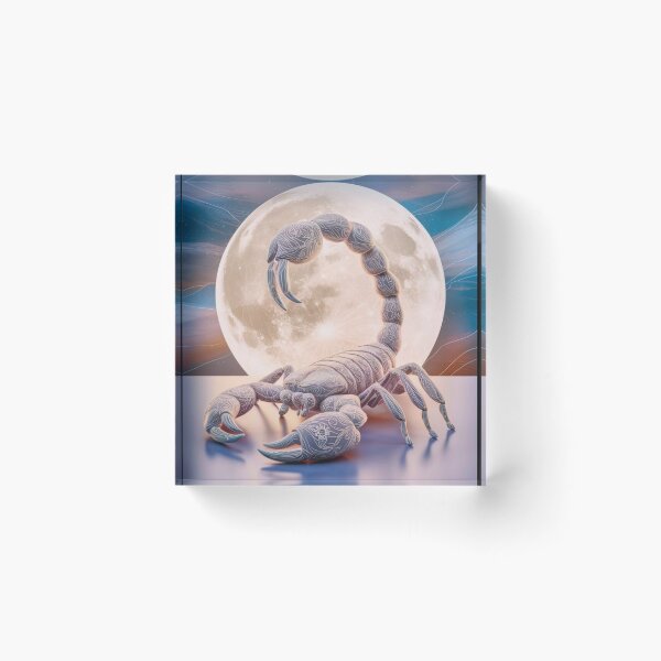 Item preview, Scorpio Astrology. Moon in Scorpio, Zodiac sign, Scorpio symbol designed and sold by ZodiacWonders.