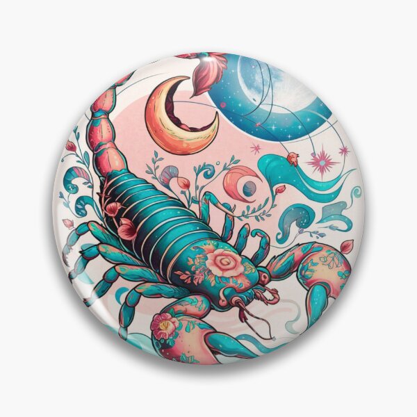 Item preview, Scorpio Astrology. Moon in Scorpio, Zodiac sign, Scorpio symbol designed and sold by ZodiacWonders.