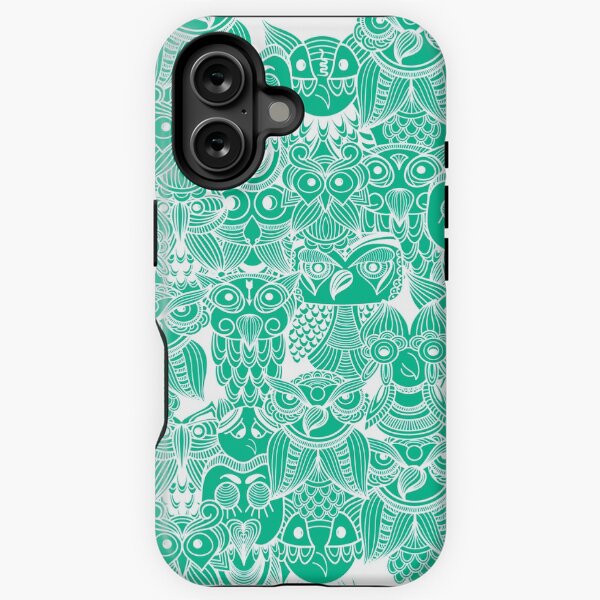 Item preview, Cute Green Owl Pattern Tribal Style Design designed and sold by sailfast.