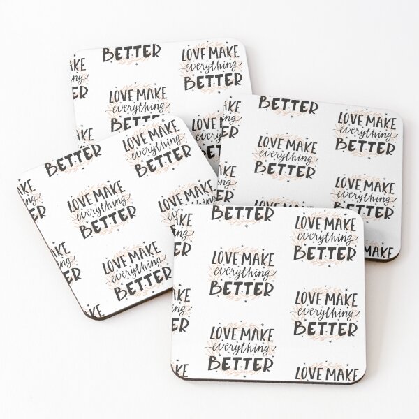 Item preview, "Love Makes Everything Better: Inspirational Lettering Design" designed and sold by hjian8219.