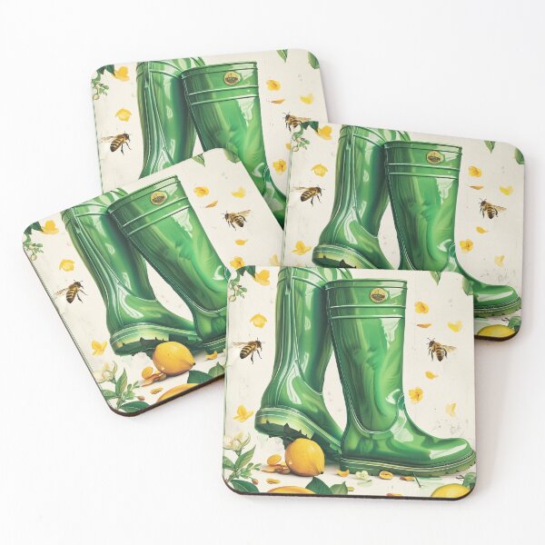 Item preview, Vibrant Green Wellies and Lemons designed and sold by plam50.