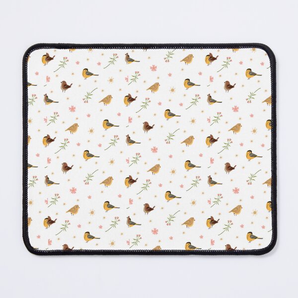 Item preview, "Birdsong Blossoms: Seamless Pattern with Birds and Flowers" designed and sold by hjian8219.
