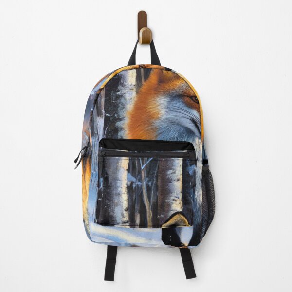 Item preview, Fox Portrait. Winter fox, snowy season, vintage fox, fox painting, Johannes Vermeer style designed and sold by FoxVibes.