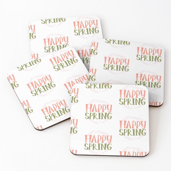 Item preview, Happy Spring: Cheerful Lettering Design" designed and sold by hjian8219.