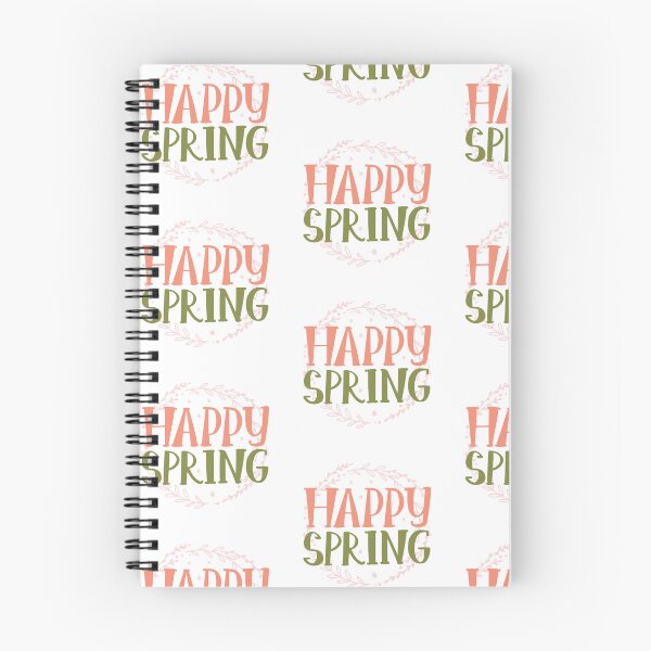 Item preview, Happy Spring: Cheerful Lettering Design" designed and sold by hjian8219.