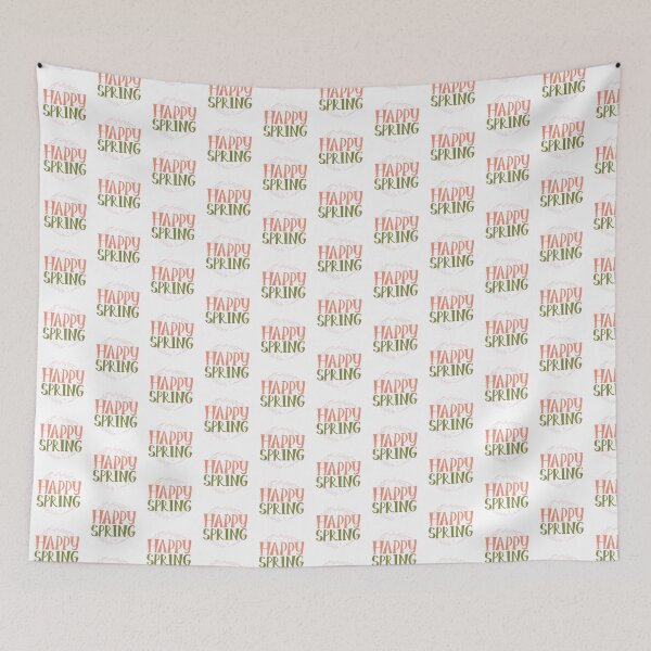 Item preview, Happy Spring: Cheerful Lettering Design" designed and sold by hjian8219.