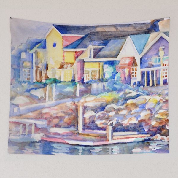 Item preview, wharf reflection FH designed and sold by Gerardo Segismundo.