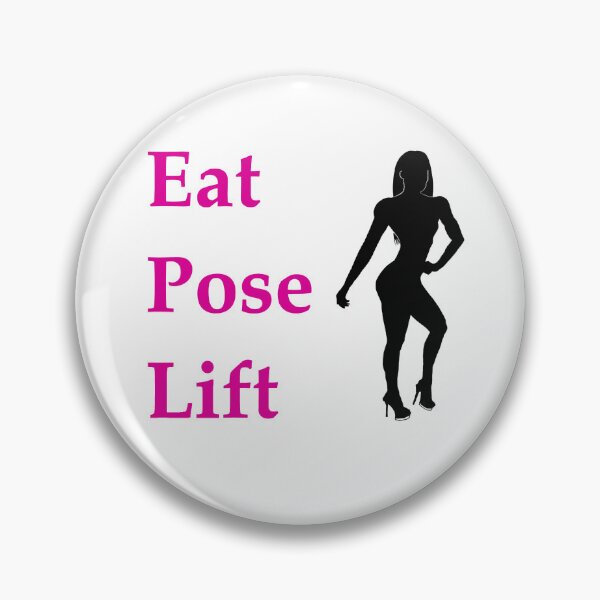 Item preview, Eat, Pose, Lift - Bikini (pink lettering) designed and sold by Maisys.