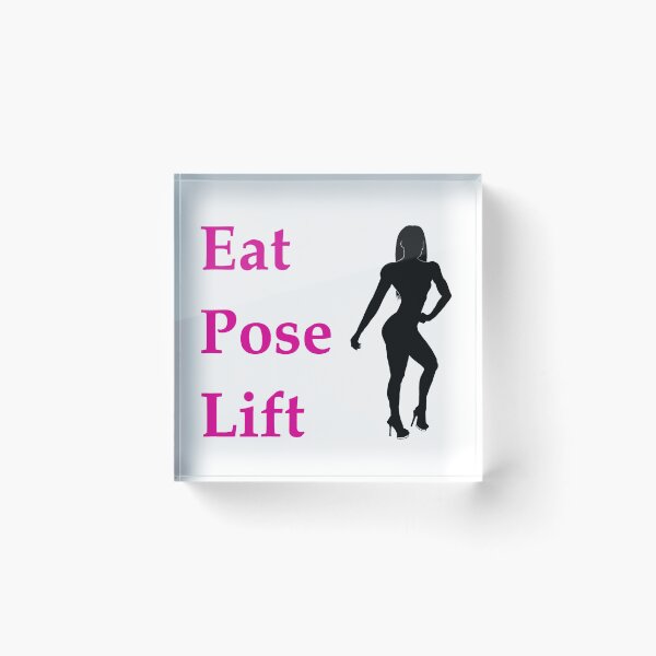 Item preview, Eat, Pose, Lift - Bikini (pink lettering) designed and sold by Maisys.