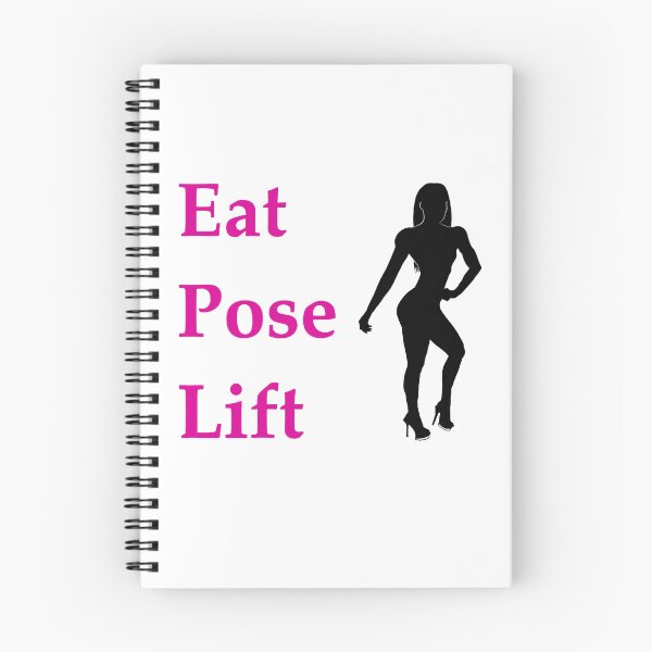 Item preview, Eat, Pose, Lift - Bikini (pink lettering) designed and sold by Maisys.