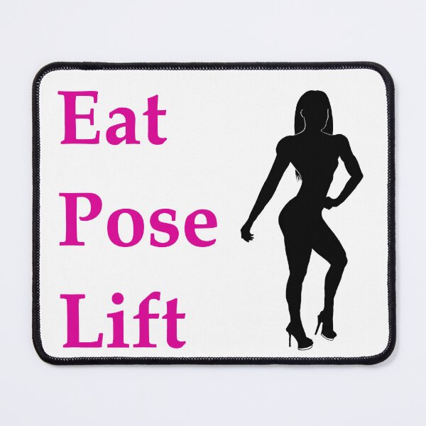 Item preview, Eat, Pose, Lift - Bikini (pink lettering) designed and sold by Maisys.
