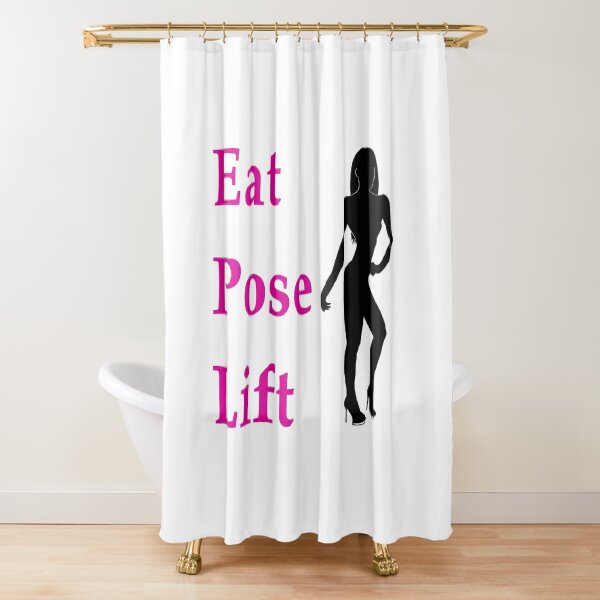 Item preview, Eat, Pose, Lift - Bikini (pink lettering) designed and sold by Maisys.