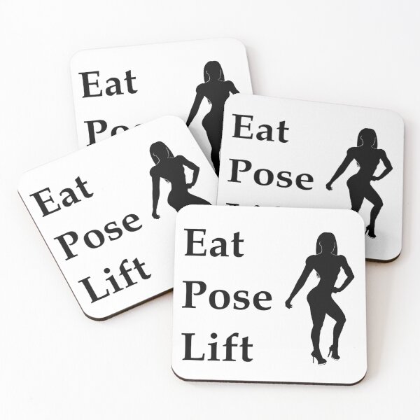 Item preview, Eat, Pose, Lift - Bikini (black lettering) designed and sold by Maisys.