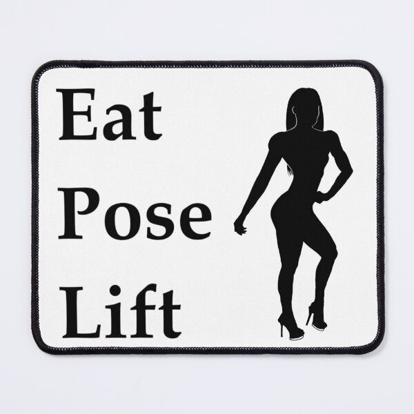 Item preview, Eat, Pose, Lift - Bikini (black lettering) designed and sold by Maisys.