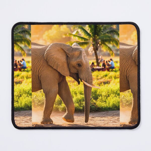 Item preview, Elephant Portrait. Elephant photo, vibrant elephant, vintage elephant, summer season designed and sold by ElephantVibes.