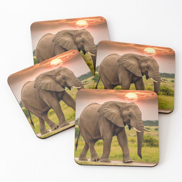 Item preview, Elephant Portrait. Elephant photo, vibrant elephant, vintage elephant, summer season designed and sold by ElephantVibes.